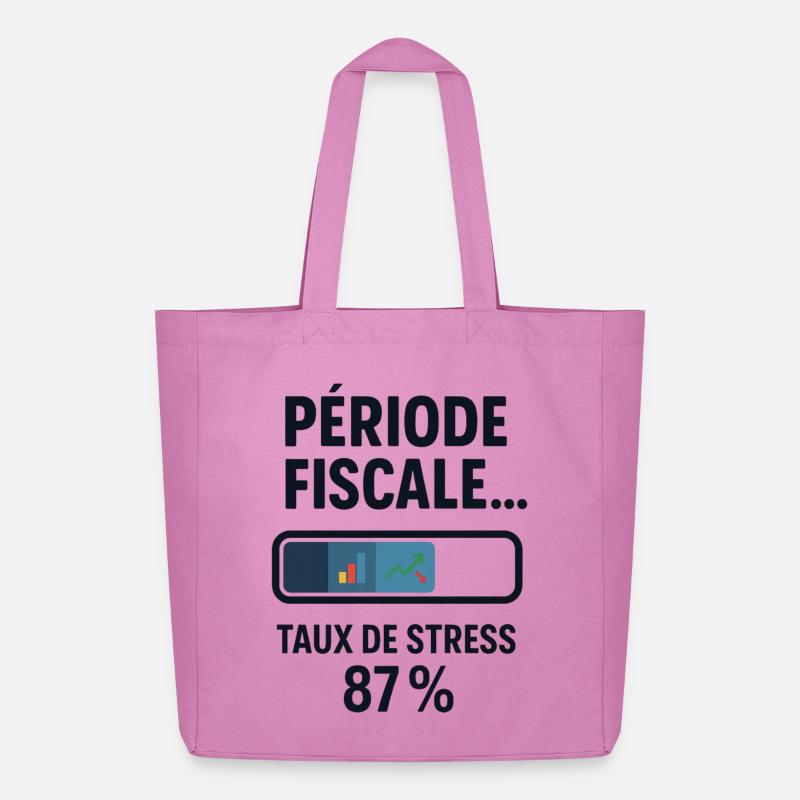 Geschäftszeitraum: langsames Laden, schneller Kaffee - Midweight recycelter Stoffbeutel von Stanley/Stella - Pink