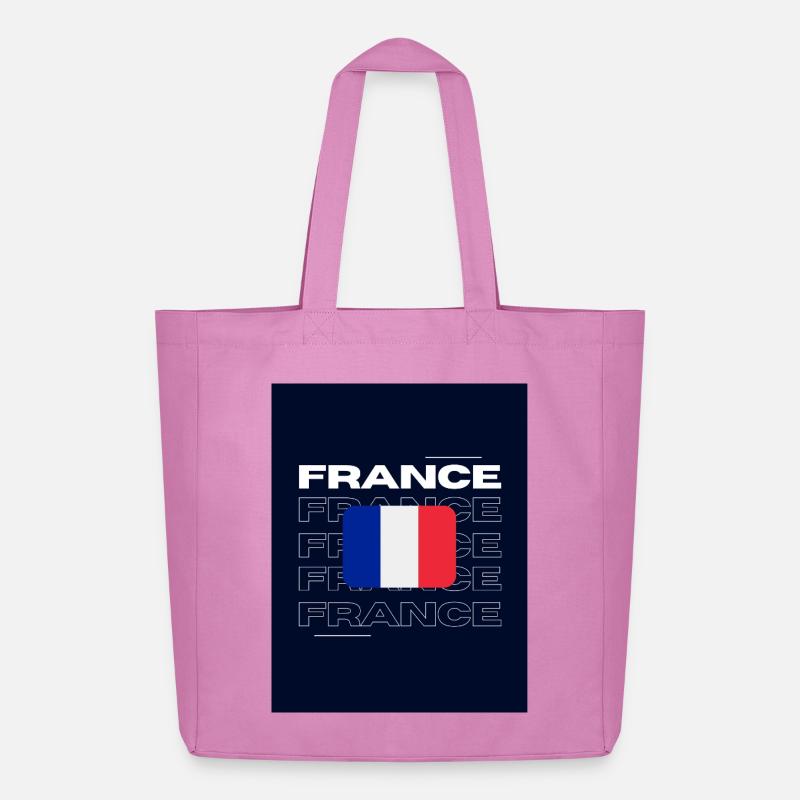 Frankreich - Midweight recycelter Stoffbeutel von Stanley/Stella - Pink