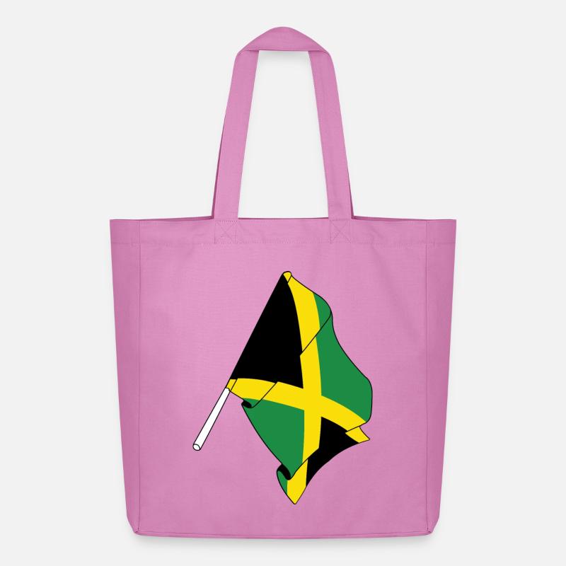 Flagge Jamaika - Midweight recycelter Stoffbeutel von Stanley/Stella - Pink