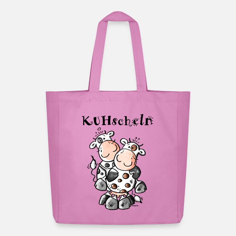 KUHschelnde Kühe - Kuh - Midweight recycelter Stoffbeutel von Stanley/Stella - Pink