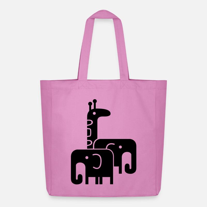 Tiere - Midweight recycelter Stoffbeutel von Stanley/Stella - Pink