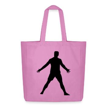 Cristiano pose - Midweight Recycled Tote Bag by Stanley/Stella - pink - Front
