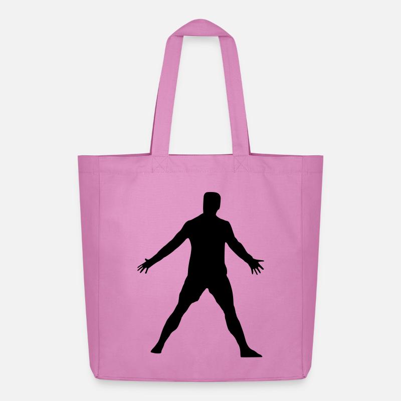 Cristiano pose - Midweight Recycled Tote Bag by Stanley/Stella - pink