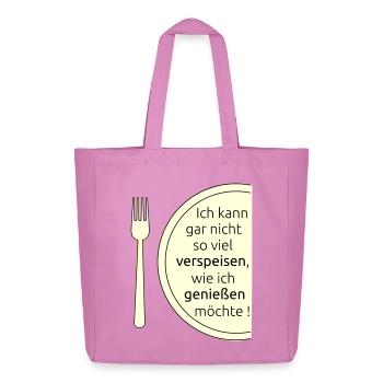 Manger et savourer - Tote bag Stanley/Stella Midweight recyclé - rose - Devant
