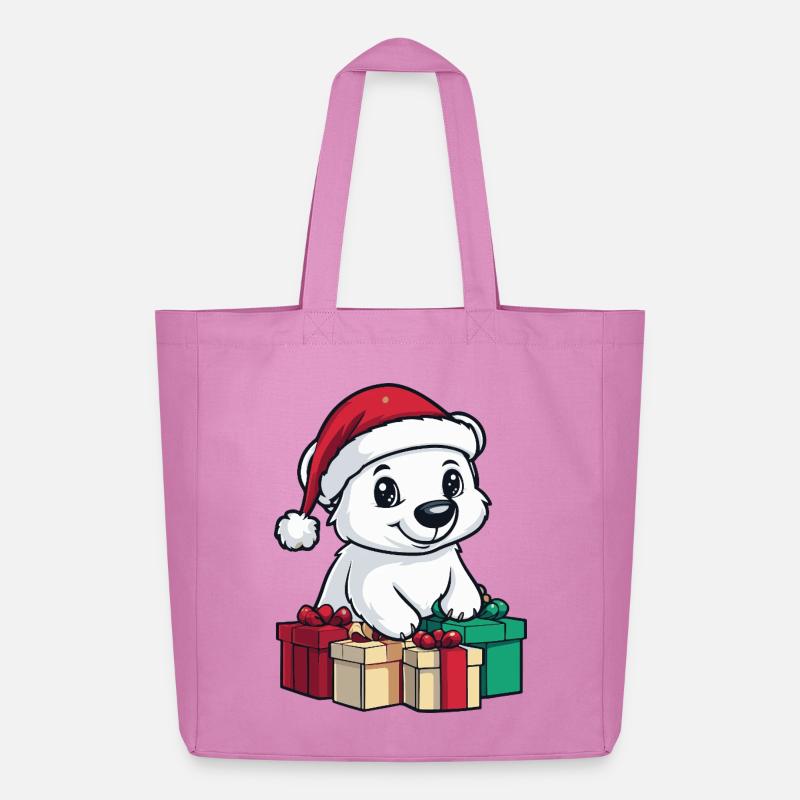 Eisbär Weihnachten Geschenke Polar bär - Midweight recycelter Stoffbeutel von Stanley/Stella - Pink