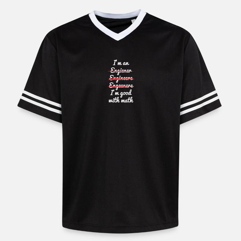 math - T-shirt de foot unisexe en mesh - noir/blanc