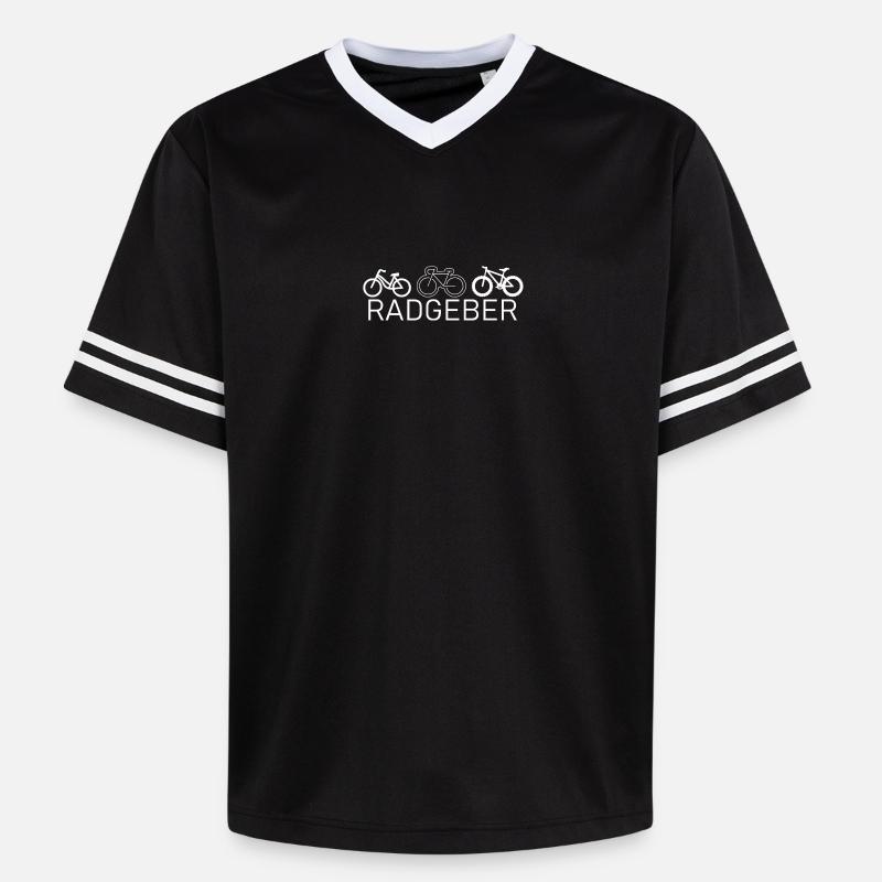 Wheel encoder - Unisex Football Style Mesh T-Shirt - black/white