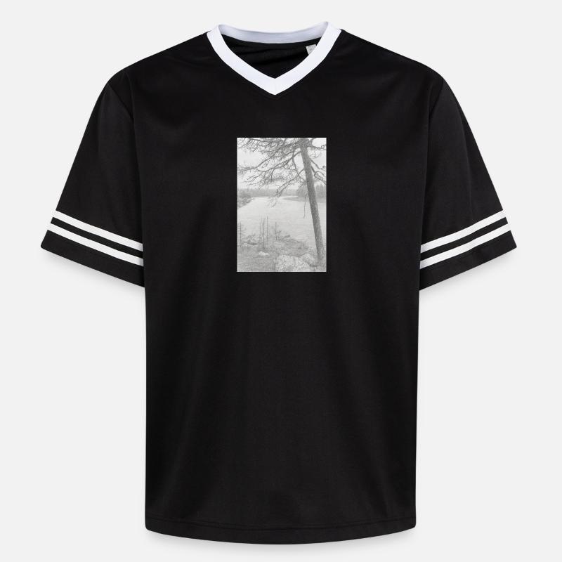Nature - T-shirt de foot unisexe en mesh - noir/blanc