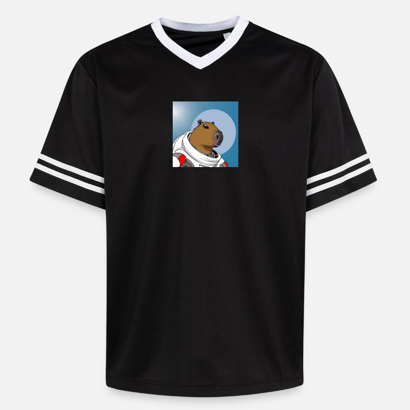 Astronaute de Capy - T-shirt de foot unisexe en mesh - noir/blanc