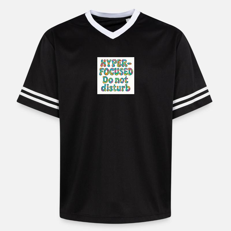 Conception hyper concentrée et sans déranger - T-shirt de foot unisexe en mesh - noir/blanc