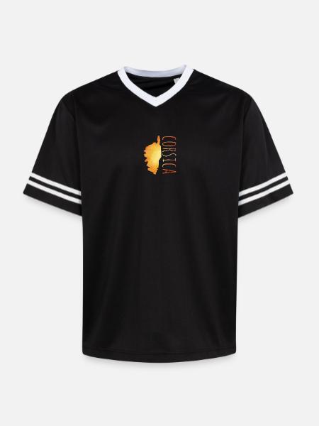 Corse - T-shirt de foot unisexe en mesh - noir/blanc