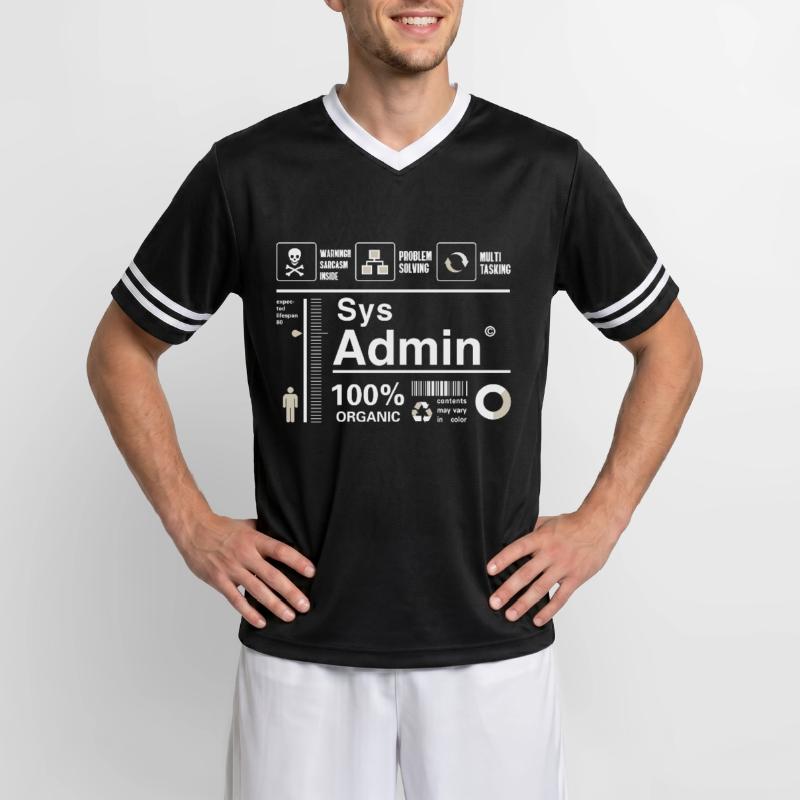 Sys Admin programmier Computer Nerd pc Platine cpu Unisex Football Style Mesh T-Shirt