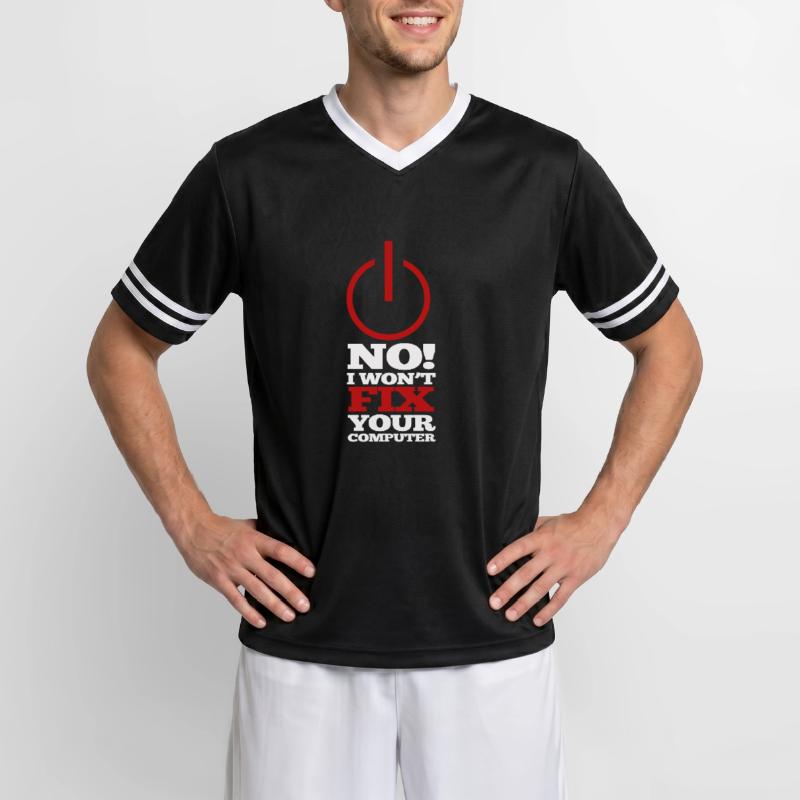 Computer Program Code Nerd Script Hacker Unisex Football Style Mesh T-Shirt