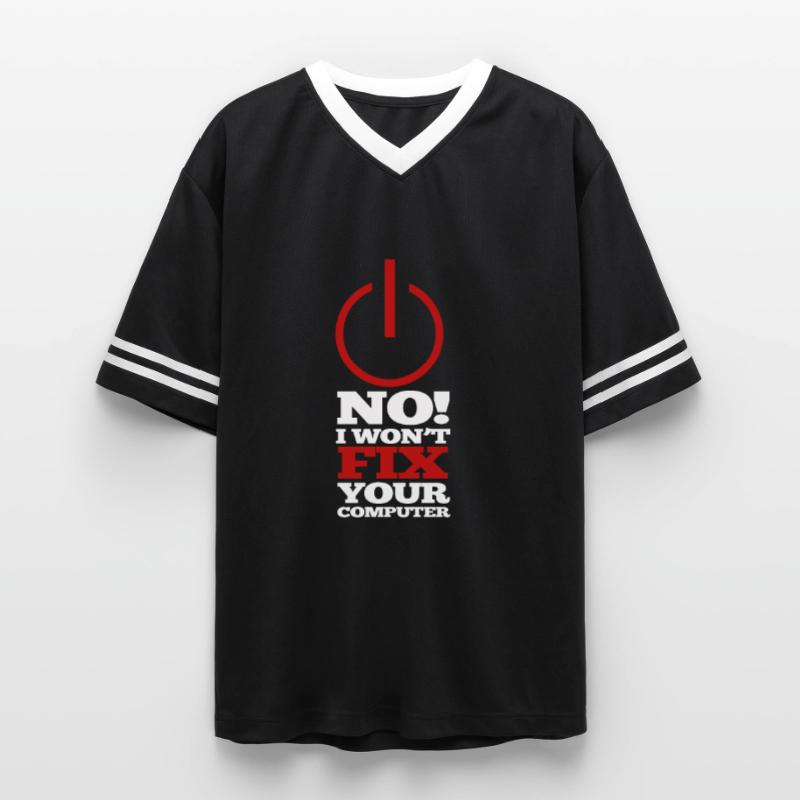 Computer Program Code Nerd Script Hacker Unisex Football Style Mesh T-Shirt