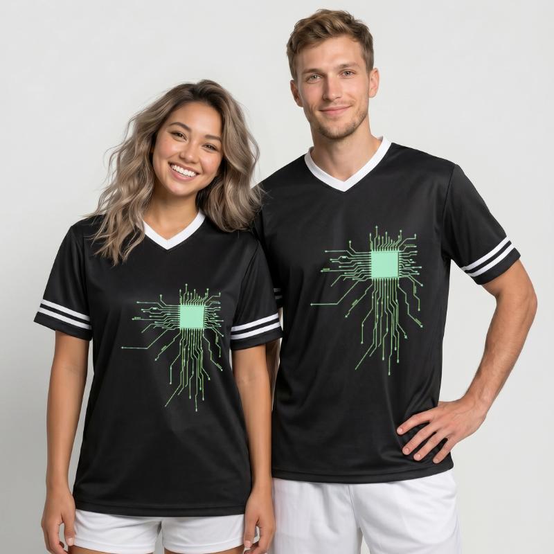 conseil d’administration core cpu ordinateur nerd pc humour geek code T-shirt de foot unisexe en mesh
