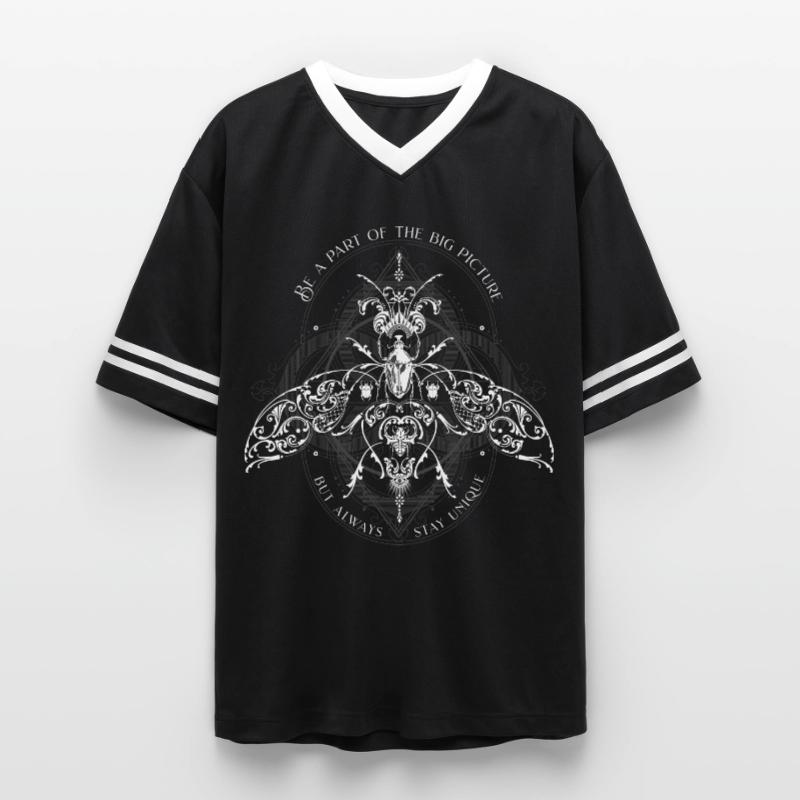Insect Pattern Modèle d’insecte Psychédélique Bug Pattern T-shirt de foot unisexe en mesh