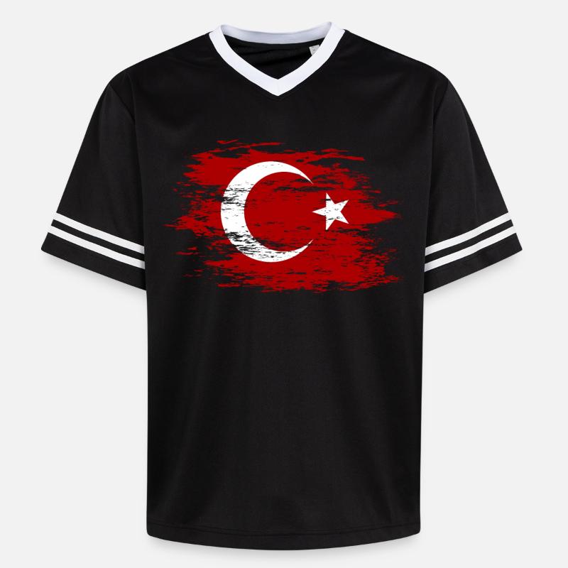 Dinde utilisée - T-shirt de foot unisexe en mesh - noir/blanc