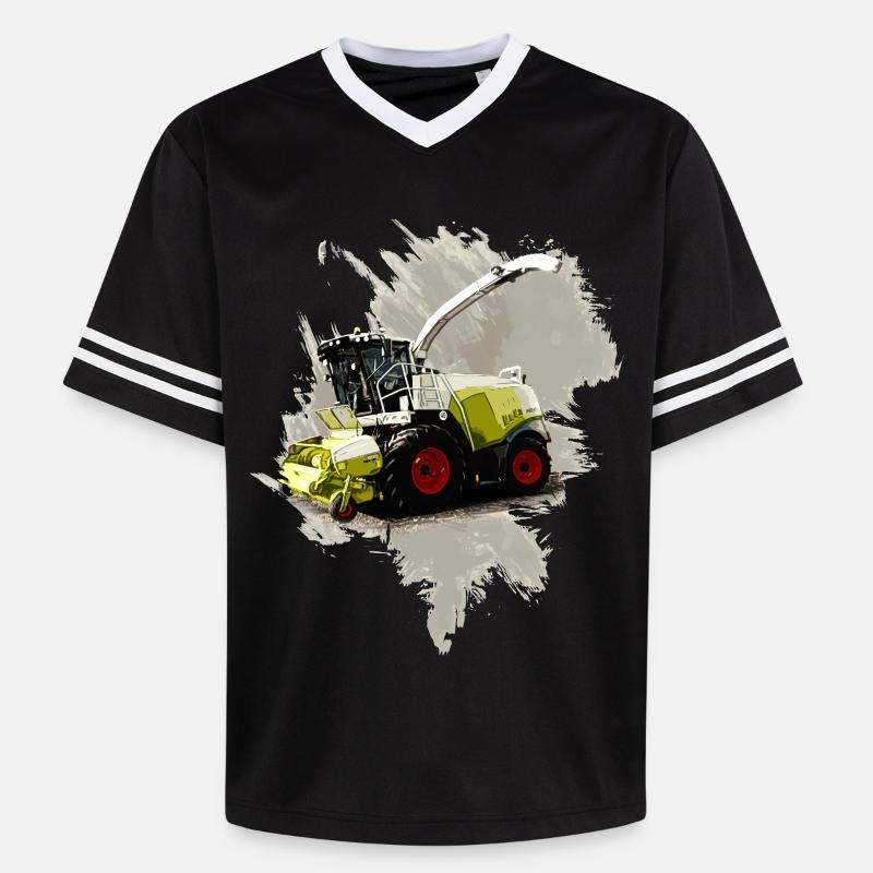 Moissonneuse-batteuse Claas LEXION 8700 - T-shirt de foot unisexe en mesh - noir/blanc