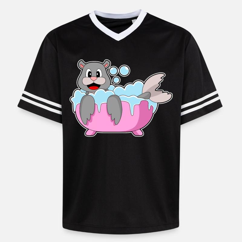 Baignoire scellée - T-shirt de foot unisexe en mesh - noir/blanc