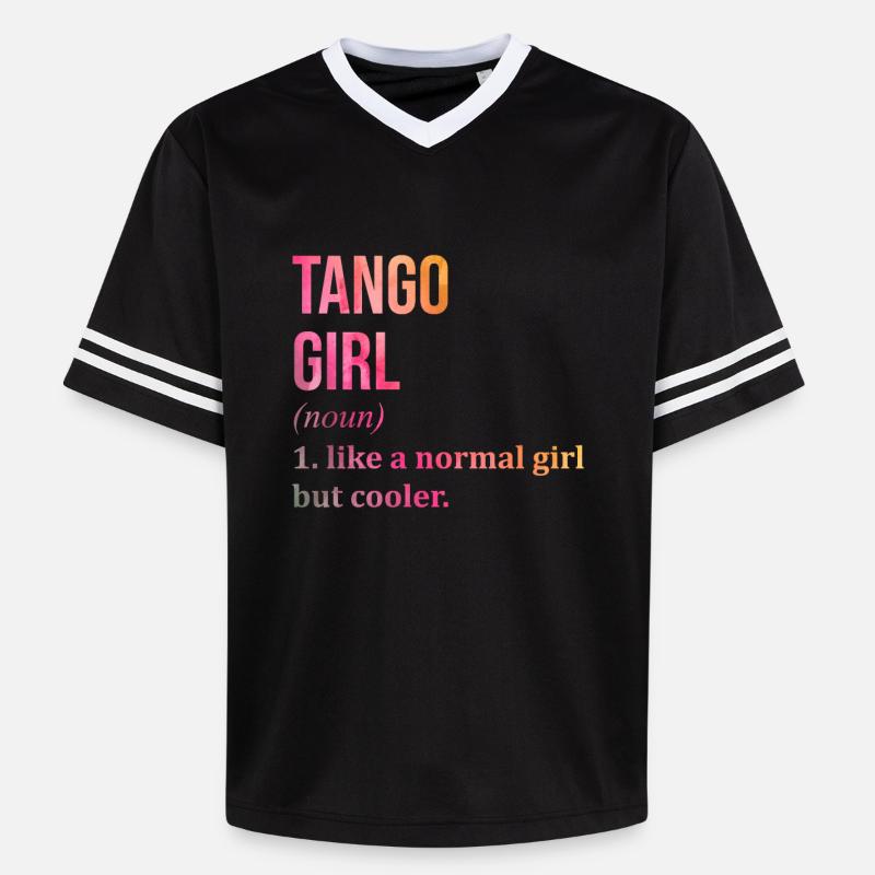 tango - T-shirt de foot unisexe en mesh - noir/blanc