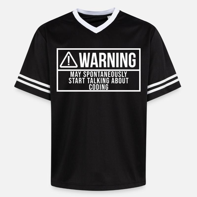 codage - T-shirt de foot unisexe en mesh - noir/blanc