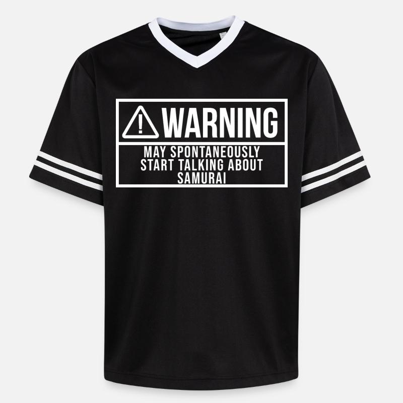 Samouraï - T-shirt de foot unisexe en mesh - noir/blanc