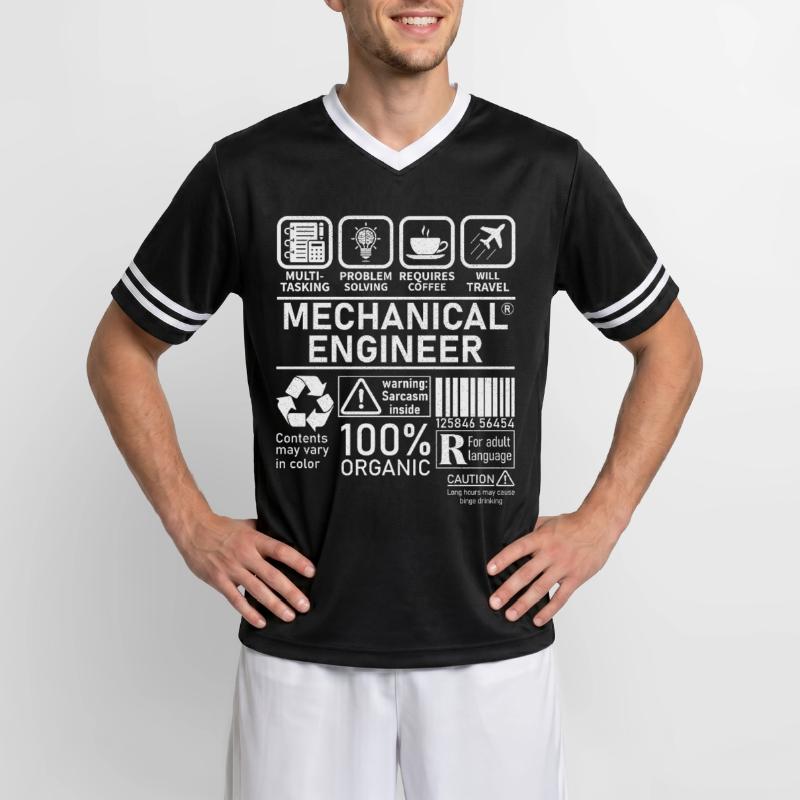 Mechanical Engineer multi tasking problem solving Unisex Football Style Mesh T-Shirt