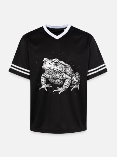 Toad - Unisex Football Style Mesh T-Shirt - black/white