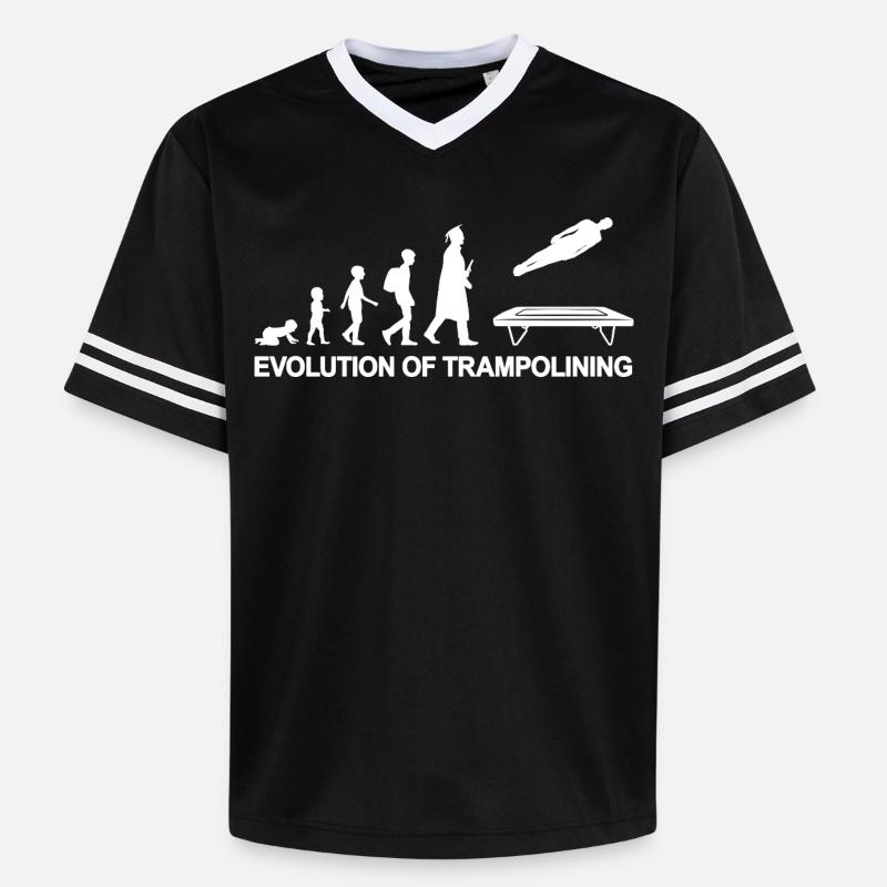 Evolution Trampoline - T-shirt de foot unisexe en mesh - noir/blanc