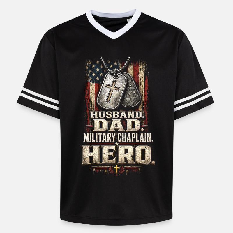 Aumônier, clerc, pasteur - T-shirt de foot unisexe en mesh - noir/blanc