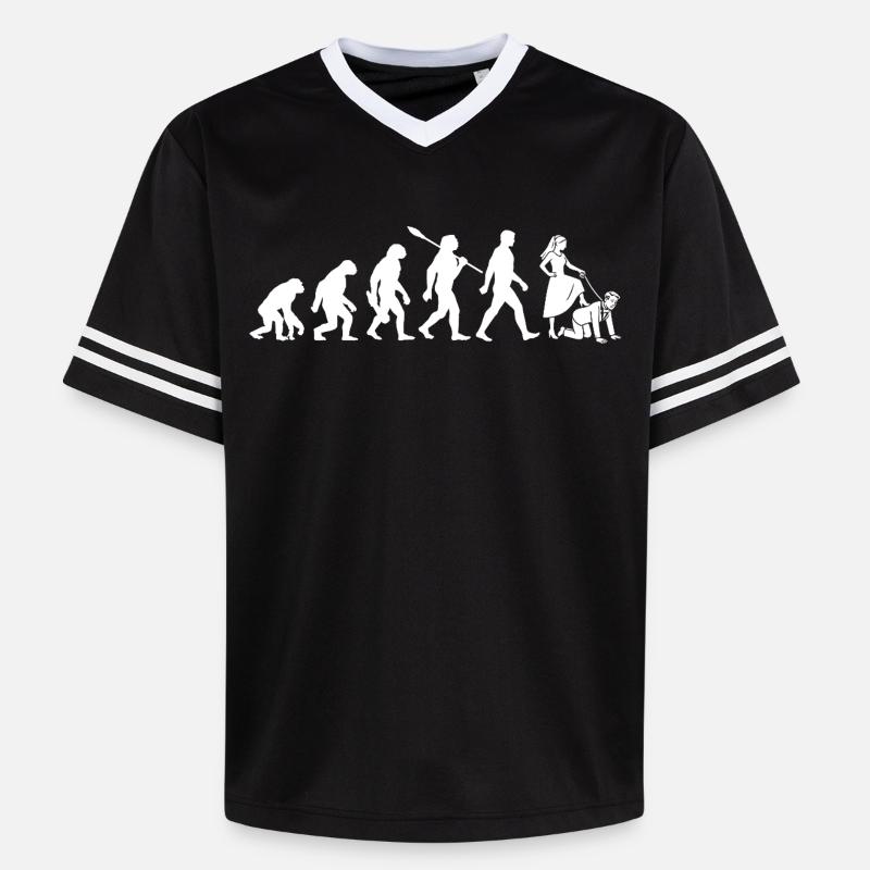 Bachelor Party - Evolution Bachelor - Unisex Football Style Mesh T-Shirt - black/white