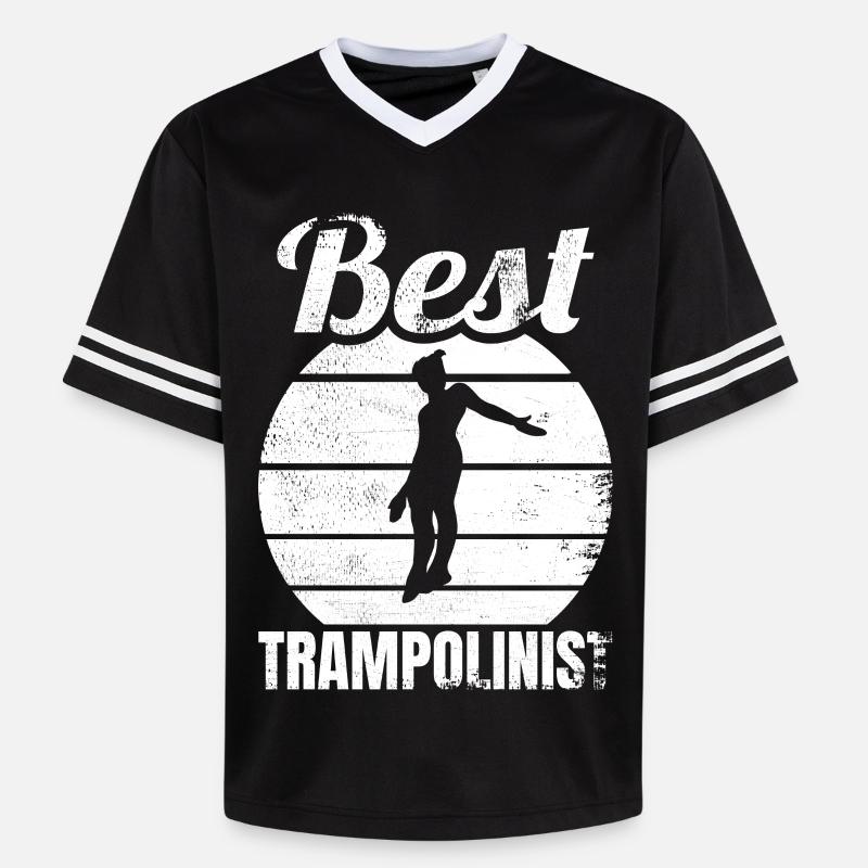 Drôle de pull trampoline - T-shirt de foot unisexe en mesh - noir/blanc