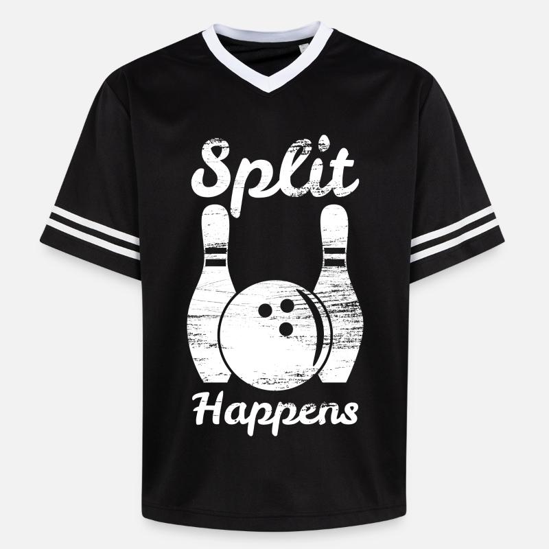 Bowling Split - T-shirt de foot unisexe en mesh - noir/blanc