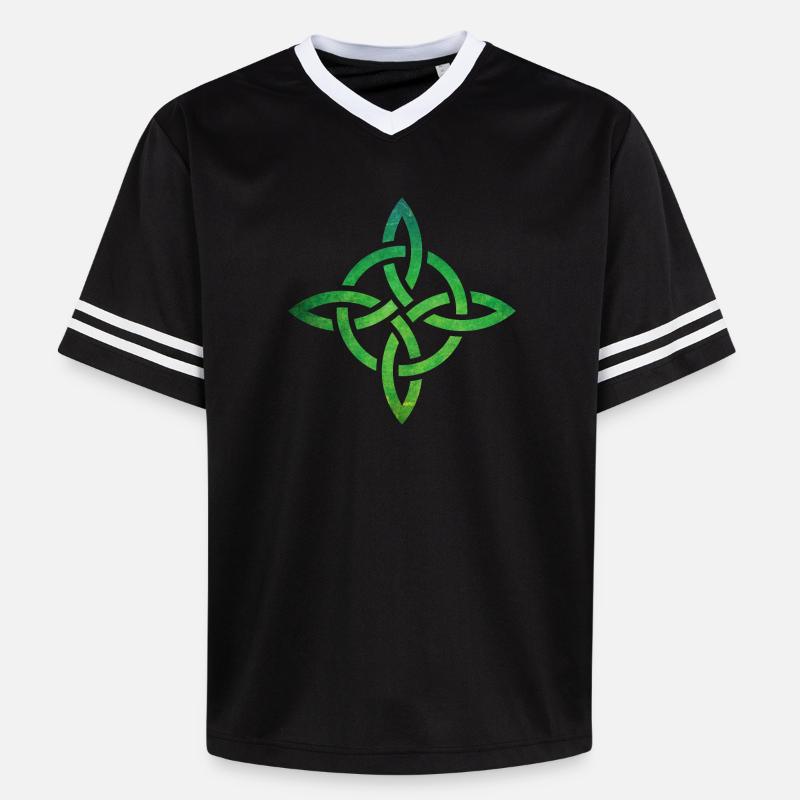 Celtic Knot - T-shirt de foot unisexe en mesh - noir/blanc