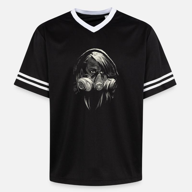 graffiti - T-shirt de foot unisexe en mesh - noir/blanc