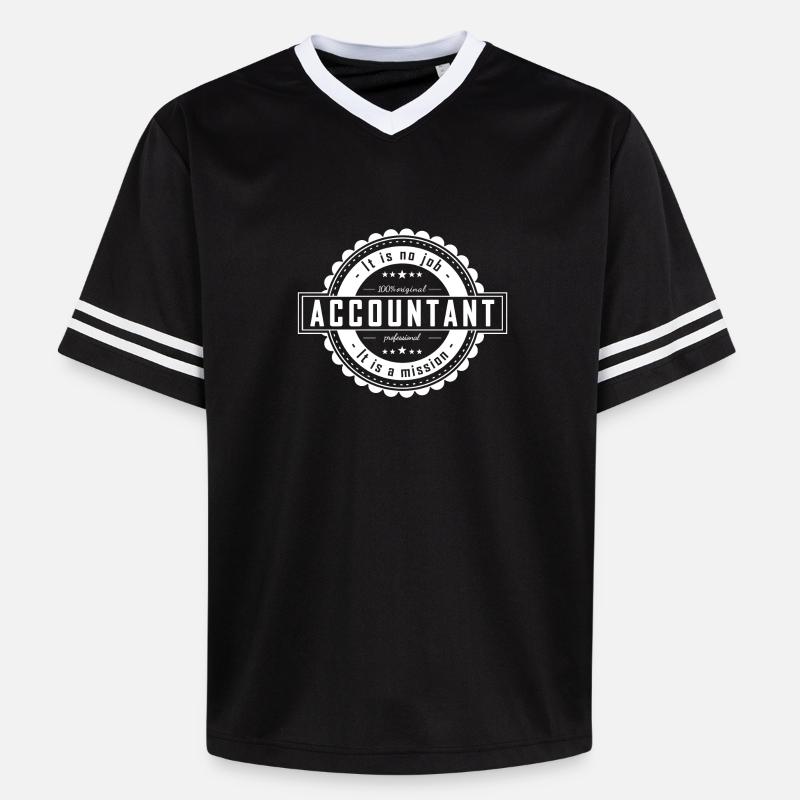 COMPTABLE - T-shirt de foot unisexe en mesh - noir/blanc