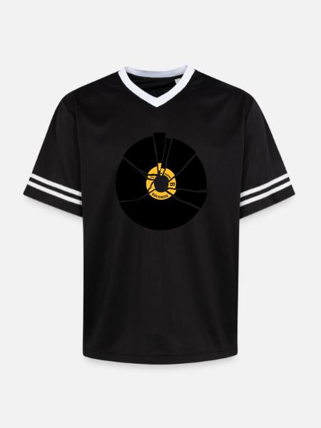 record vinyl - T-shirt de foot unisexe en mesh - noir/blanc