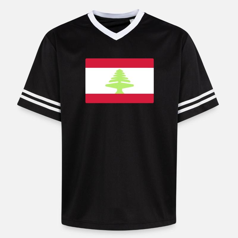 Drapeau t-shirt drapeau drapeau - T-shirt de foot unisexe en mesh - noir/blanc