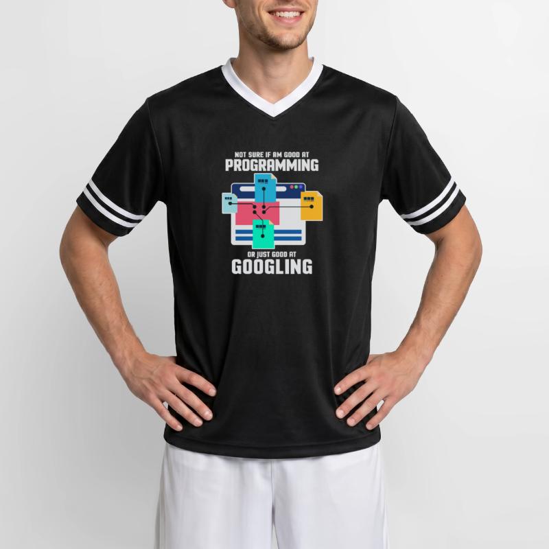 Programmierer Programmieren IT Computer Geschenk Unisex Football Style Mesh T-Shirt