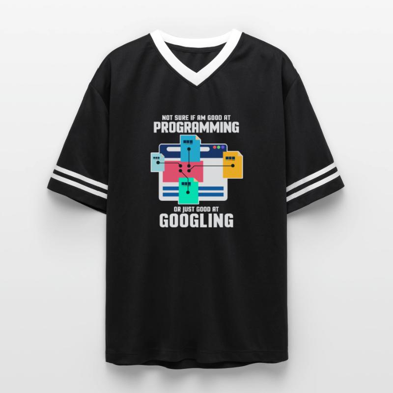 Programmierer Programmieren IT Computer Geschenk Unisex Football Style Mesh T-Shirt