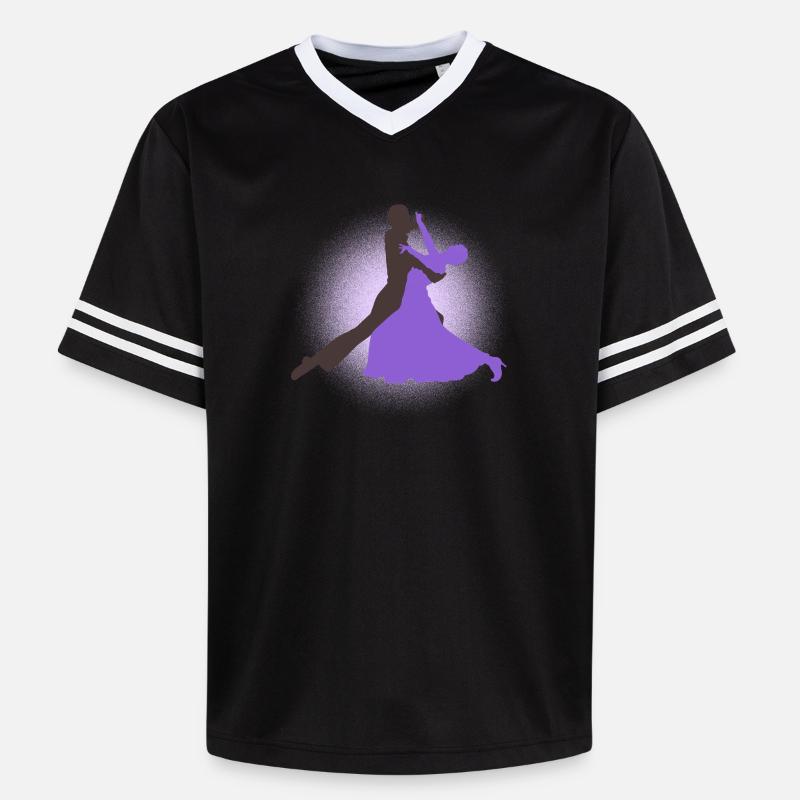 danse - T-shirt de foot unisexe en mesh - noir/blanc