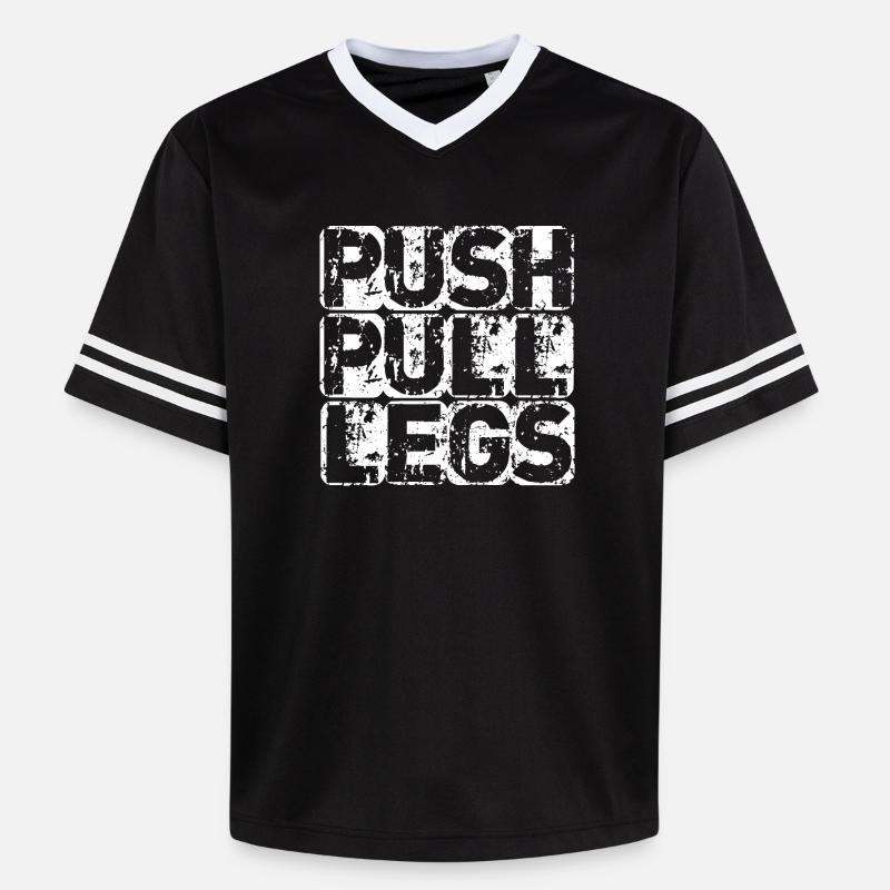 PUSH PULL LEGS - T-shirt de foot unisexe en mesh - noir/blanc