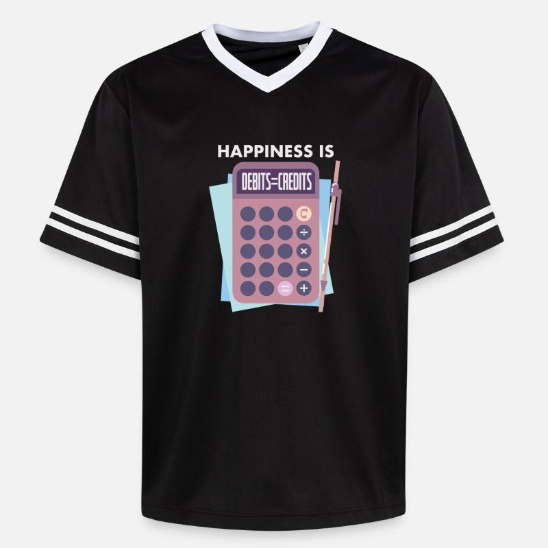 comptable - T-shirt de foot unisexe en mesh - noir/blanc