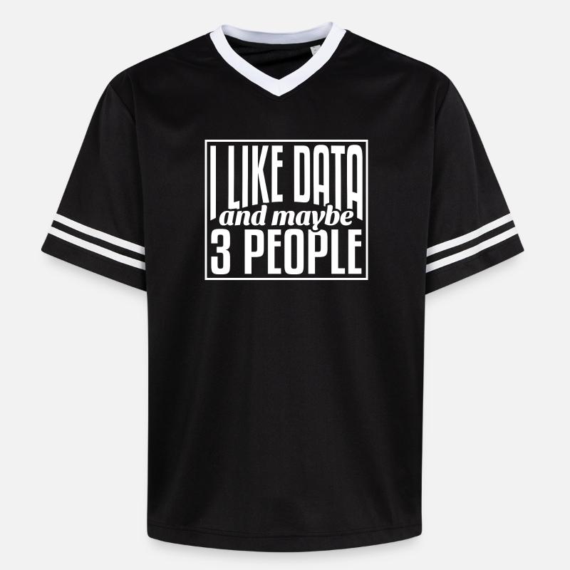 Daten Data Science Datenanalyst - Unisex Football Style Mesh T-Shirt - Schwarz/Weiß