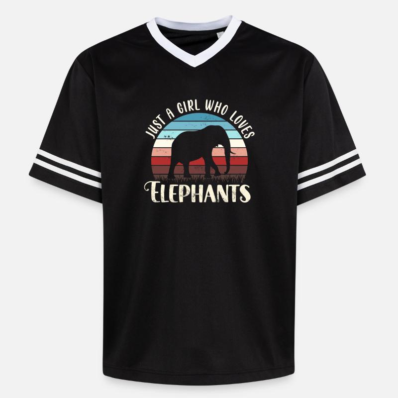 Eléphant éléphant - T-shirt de foot unisexe en mesh - noir/blanc