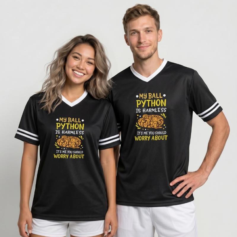 Boule Python T-shirt de foot unisexe en mesh