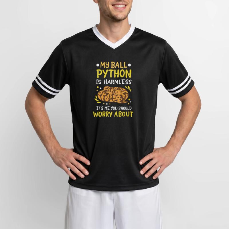 Boule Python T-shirt de foot unisexe en mesh