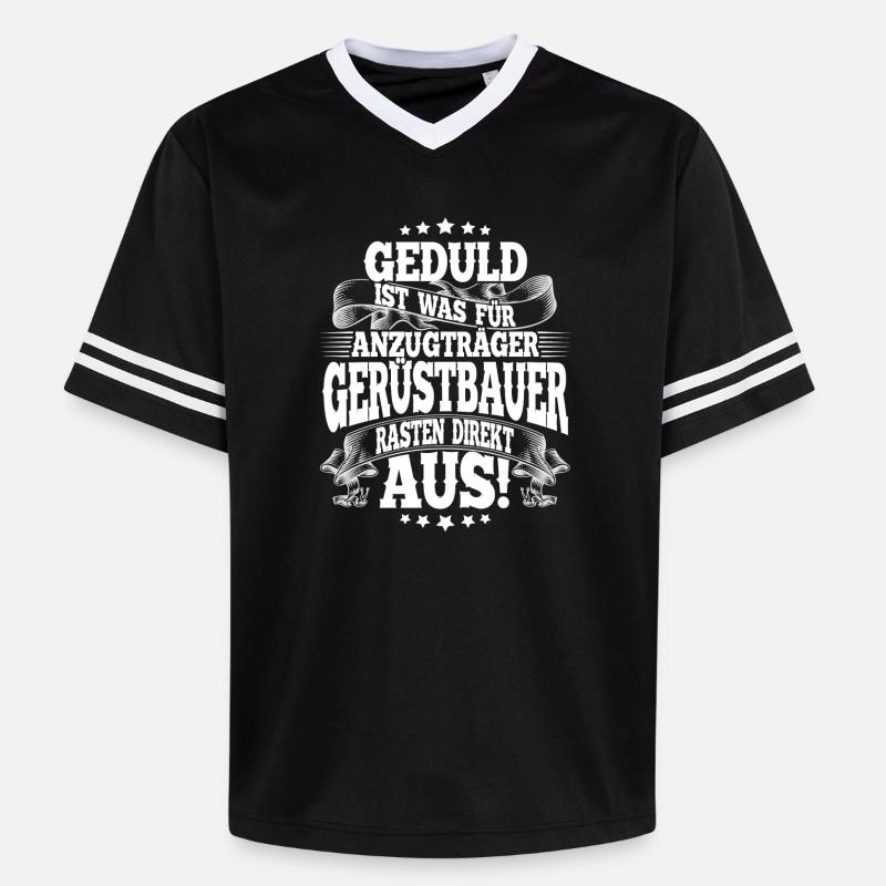 Constructeurs d’échafaudages - T-shirt de foot unisexe en mesh - noir/blanc
