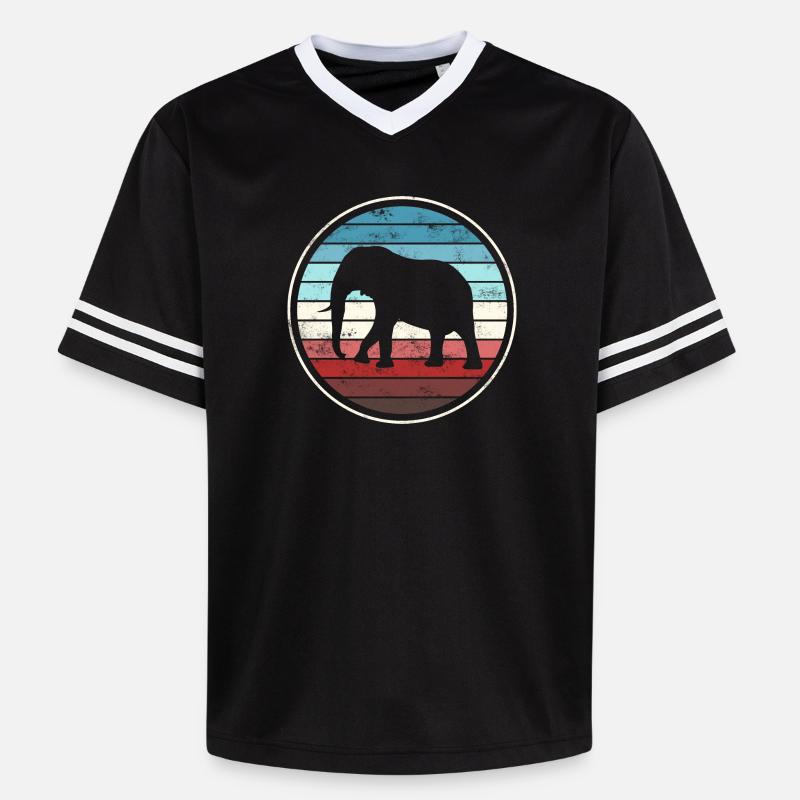 Éléphant éléphant - T-shirt de foot unisexe en mesh - noir/blanc