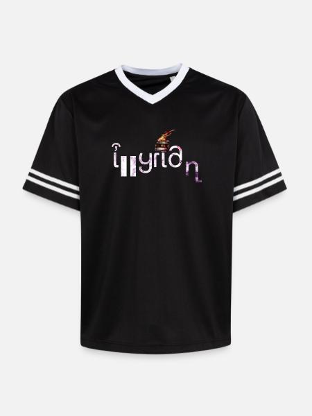 Illyrien - T-shirt de foot unisexe en mesh - noir/blanc